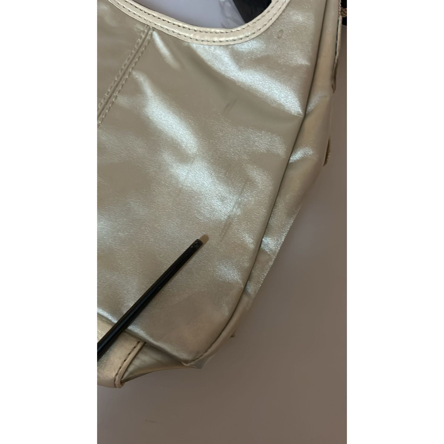 别致的白色布艺单肩包 - 适合任何场合