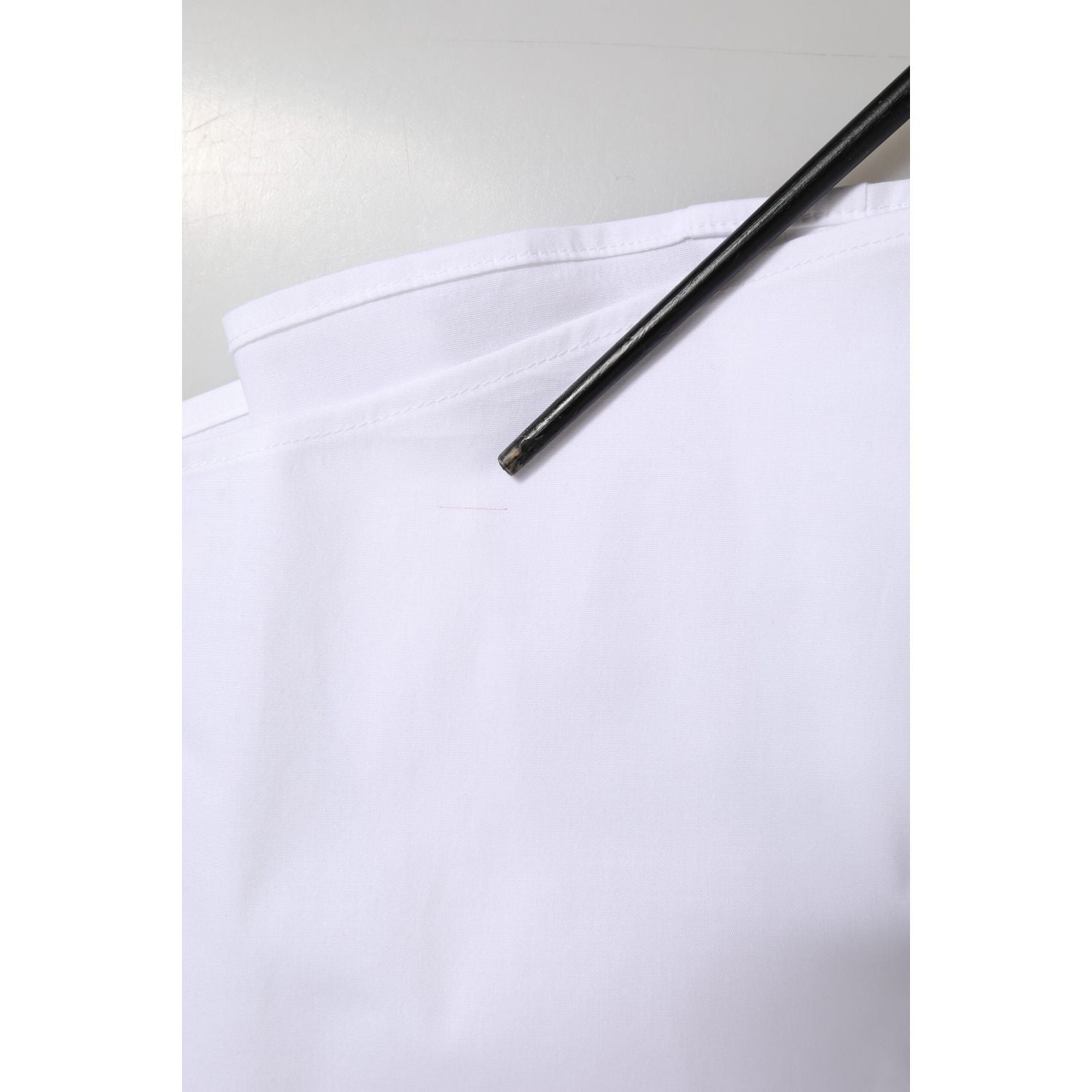 Dolce & Gabbana White Cotton Collared Dress Formal Shirt Top