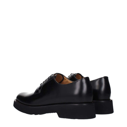 Church's Black Leather Oxfords And Derbies