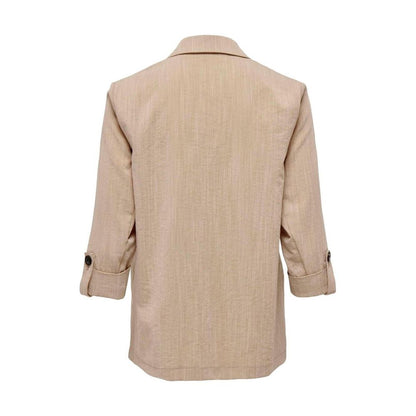 Only Beige Viscose Blazer Only