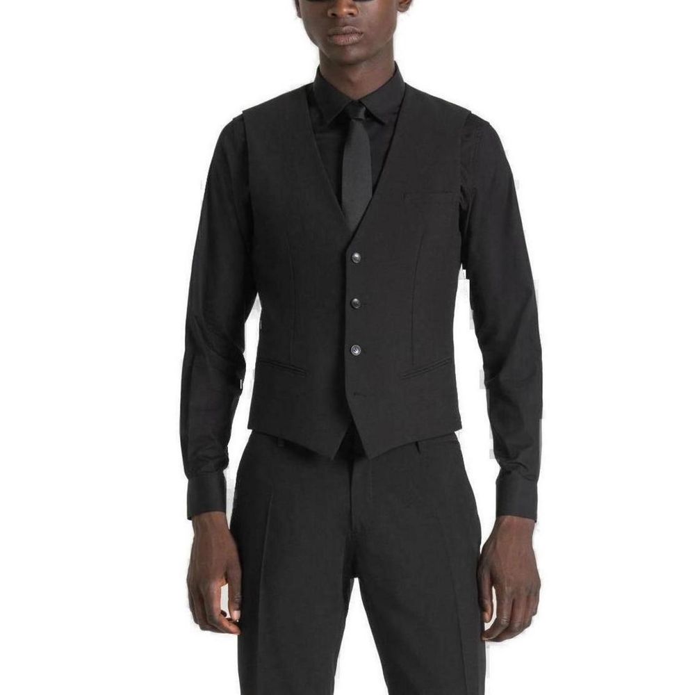 Antony Morato Black Polyester Suit