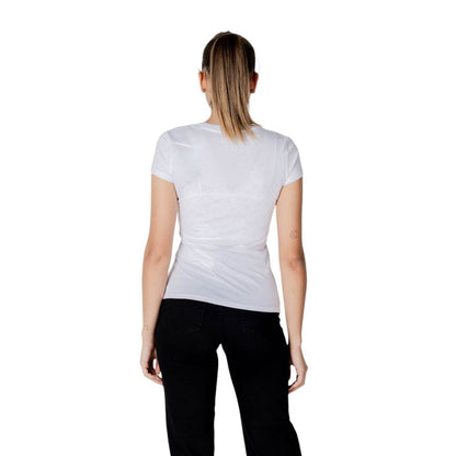Armani Exchange White Cotton T-Shirt