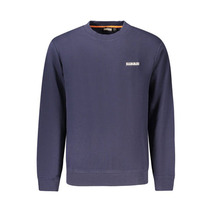 Napapijri Blue Cotton Men Sweatshirt