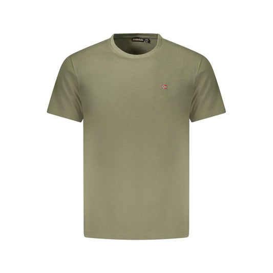 Napapijri Green Cotton Men T-Shirt