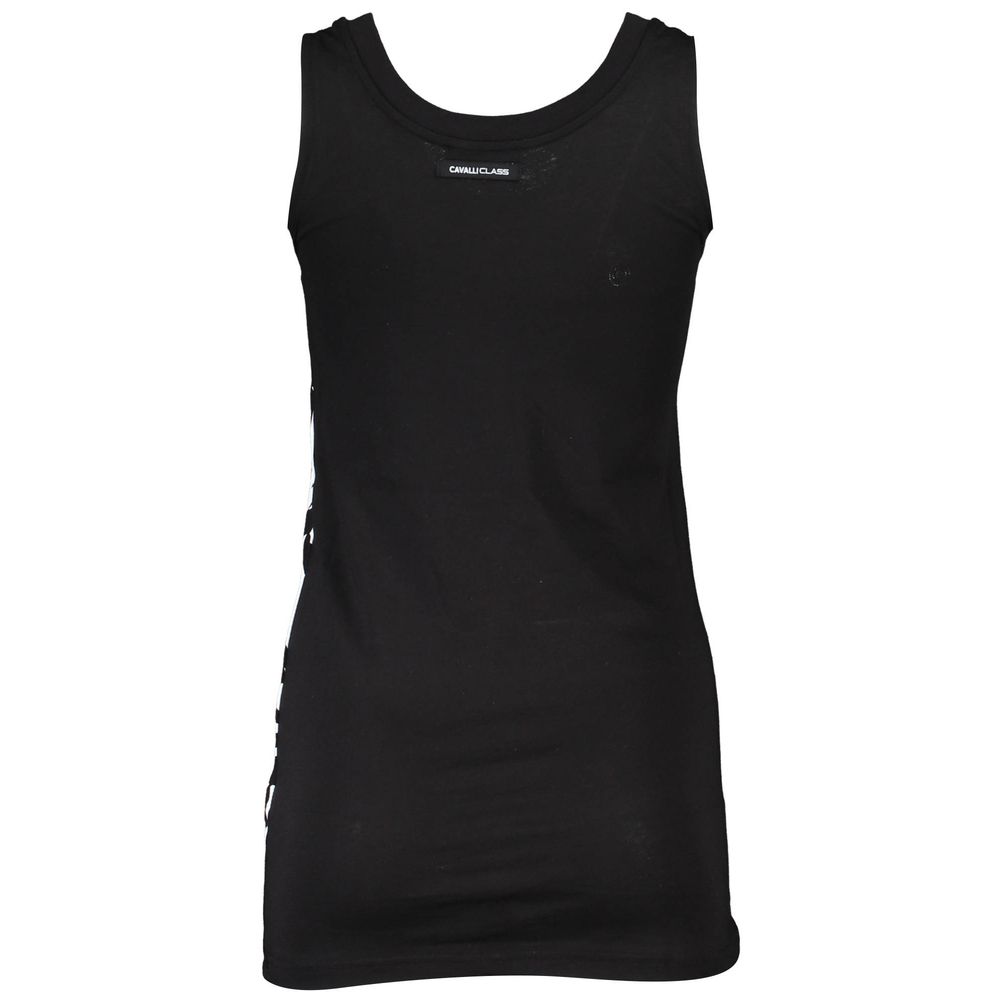 Cavalli Class Black Cotton Women Tank Top