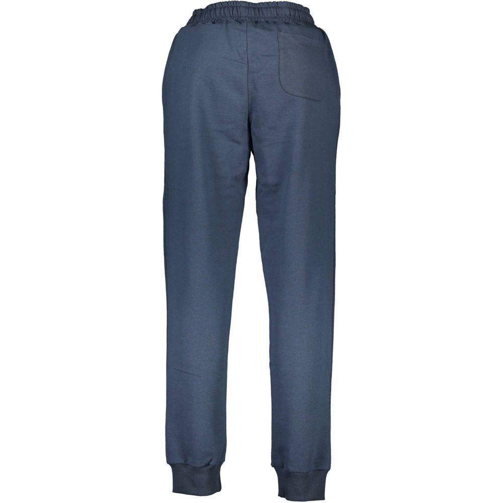 La Martina Blue Cotton Men Sweatpants