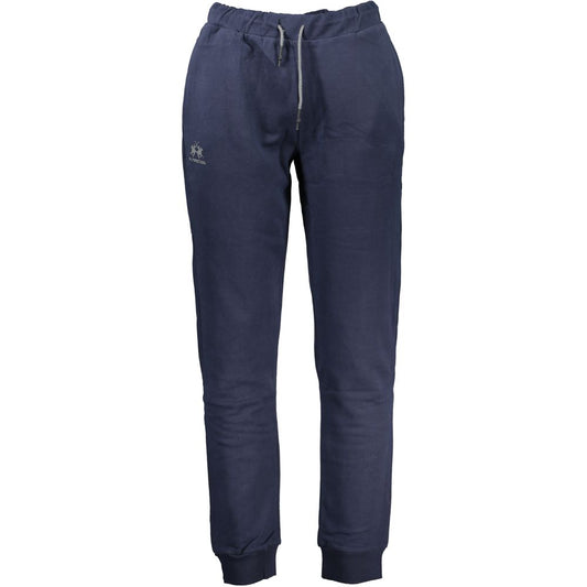La Martina Blu Cotton Men Sweatpant