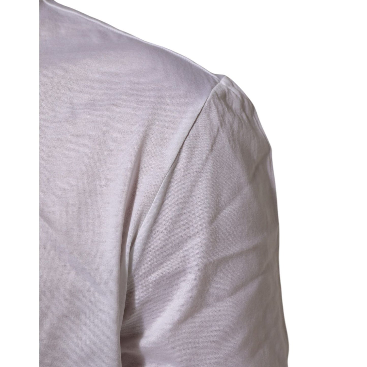 Dolce & Gabbana White Cotton Crew Neck Underwear Tee T-shirt