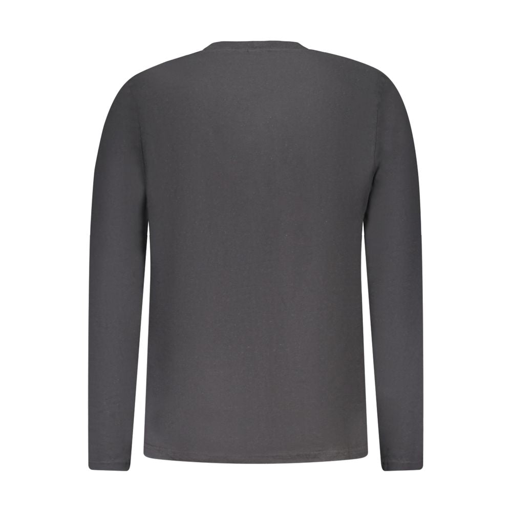 North Sails Black Cotton Men T-Shirt