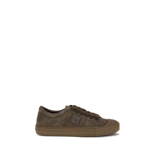 Fendi Brown Rubber Low Top Sneakers Fendi