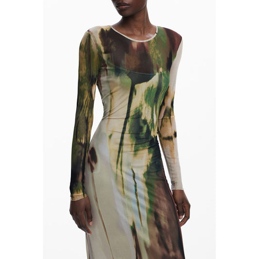Desigual Verde Polyester Women Dress