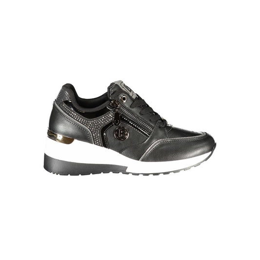 Laura Biagiotti Black Polyurethane Women Sneaker
