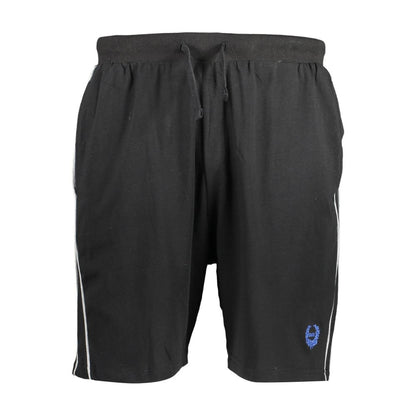 Gianmarco Venturi Black Cotton Men's Sweatpant