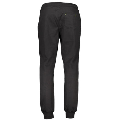 Gianmarco Venturi Black Cotton Men's Track Pant