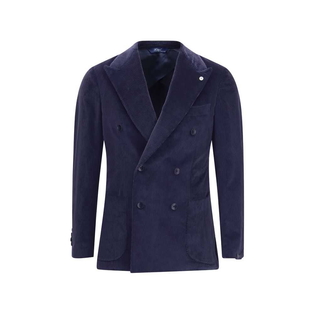 Gi Capri Blue Cotton Blazer