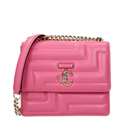 Jimmy Choo Pink Leather Shoulder Bag