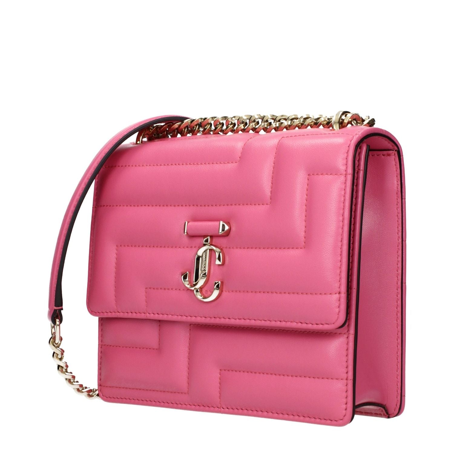 Jimmy Choo Pink Leather Shoulder Bag