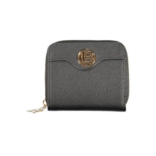 Laura Biagiotti Black Polyurethane Women Wallet