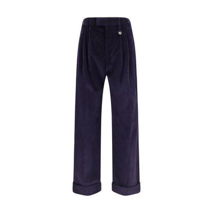Burberry Blue Cotton Pants