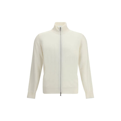 Brunello Cucinelli White Cashmere Cardigan