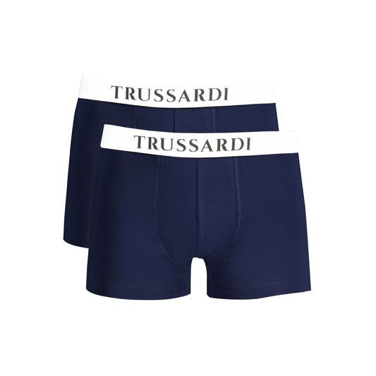 Trussardi Blu Cotton Men Underwear