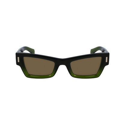 Ferragamo Green Acetate Sunglasses