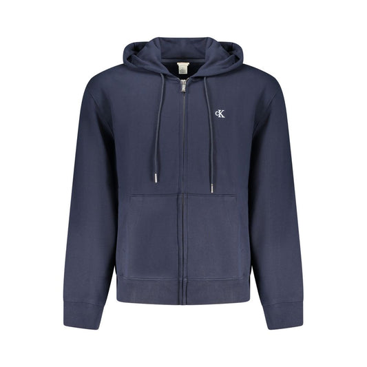Calvin Klein "Blu Cotton Men's Hooded Sweatshirt"