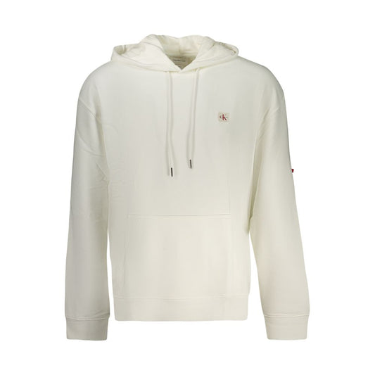 Calvin Klein White Cotton Men Sweatshirt