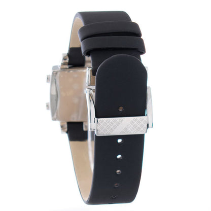 Laura Biagiotti Black Leather Digital Watch