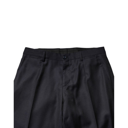 Dolce & Gabbana Black Wool Single Breasted Men 2 Piece Suit