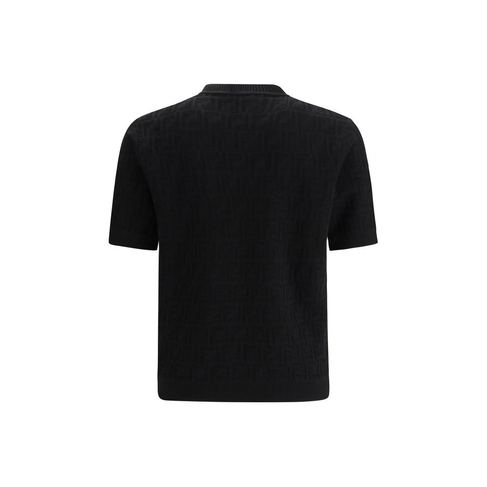 Fendi Black Cotton T-Shirt