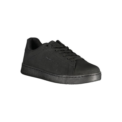 Gas Black Polyurethane Men Sneaker 1728,67403481248,Athletic - Sneakers - Shoes,Black,EU41/US8,EU42/US9,EU43/US10,EU44/US11,EU45/US12,Gas,Men,New with tags,Shoes,Sneakers - Shoes