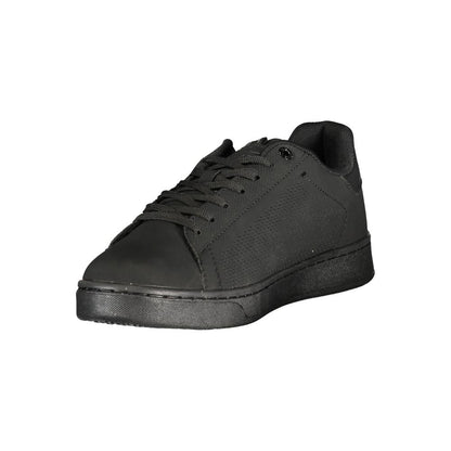 Gas Black Polyurethane Men Sneaker 1728,67403481248,Athletic - Sneakers - Shoes,Black,EU41/US8,EU42/US9,EU43/US10,EU44/US11,EU45/US12,Gas,Men,New with tags,Shoes,Sneakers - Shoes