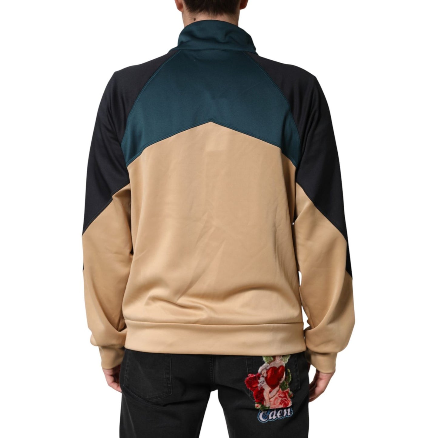 Dolce & Gabbana DG Mock Neck Sweatshirt Sweater  Multicolor