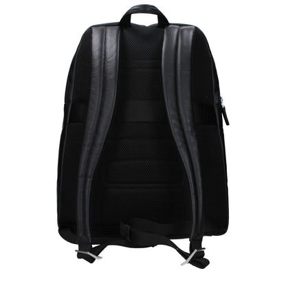 Piquadro Black Leather Backpack 1728,75667636384,Backpacks - Bags,Bags,Black,Men,New with tags,Piquadro