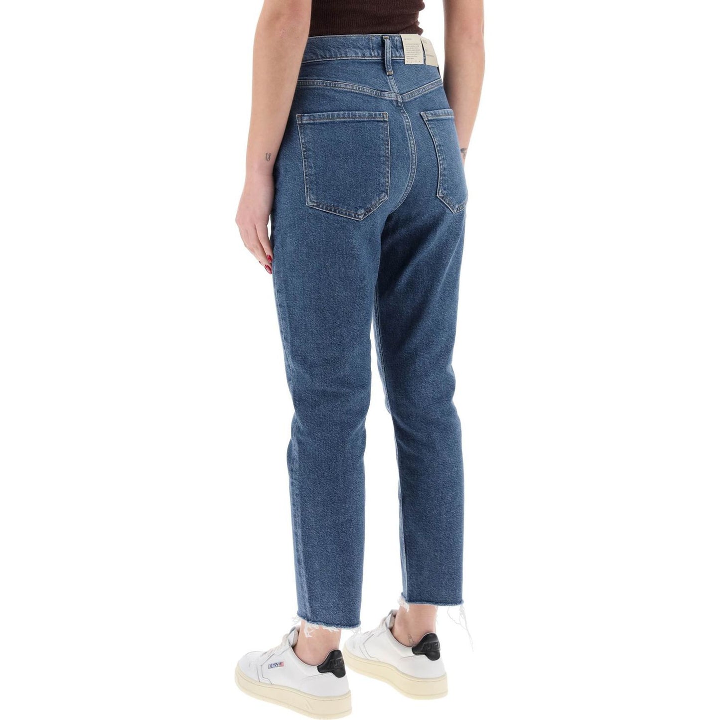 Agolde high-waisted straight cropped jeans in the Jeans Agolde