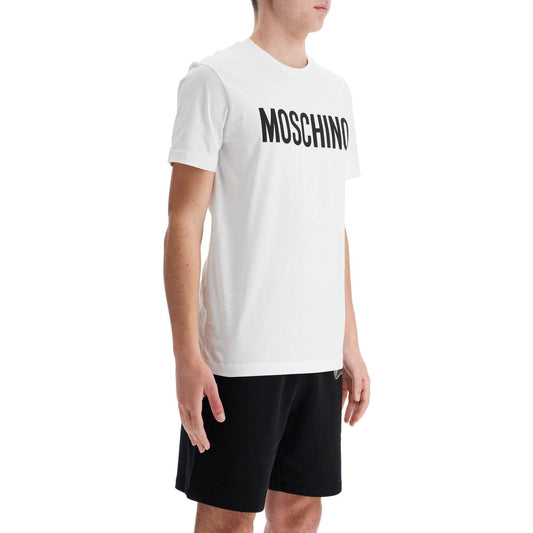 Moschino t-shirt with logo print Topwear Moschino Black