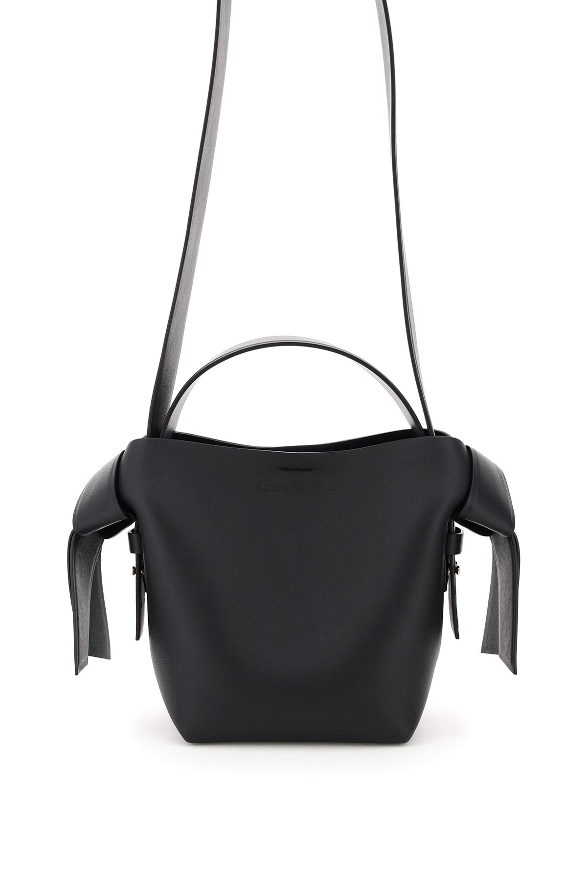 Front view with bag zipped and handles upright.