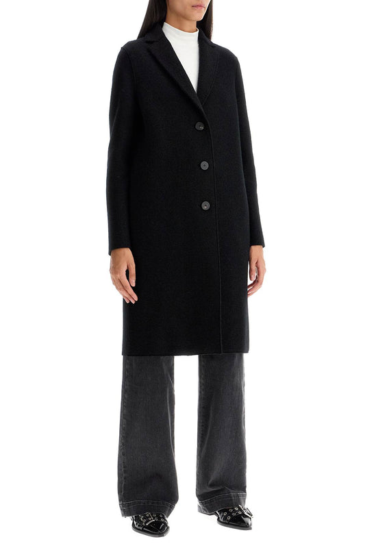 Harris Wharf London single-breasted wool coat in boiled Jackets Harris Wharf London