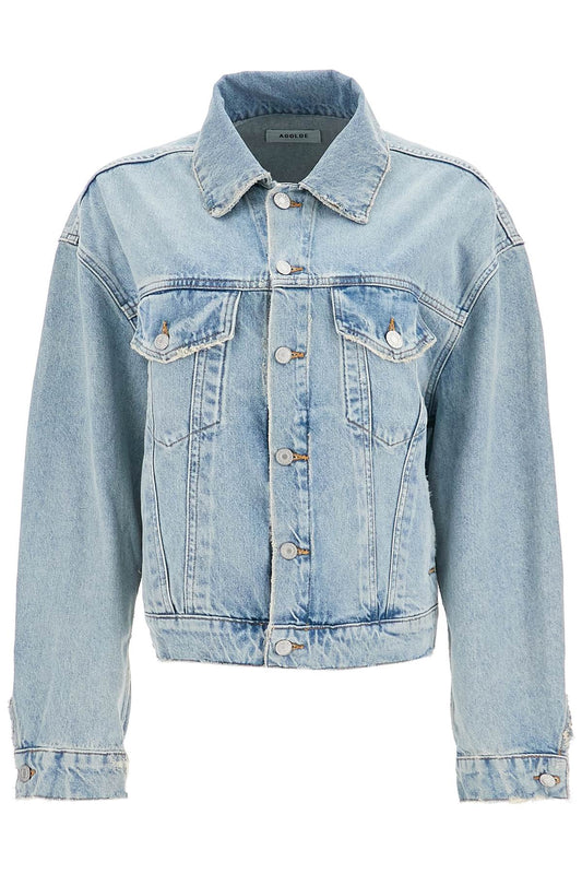 Agolde denim dalton balloon jacket with Jackets Agolde