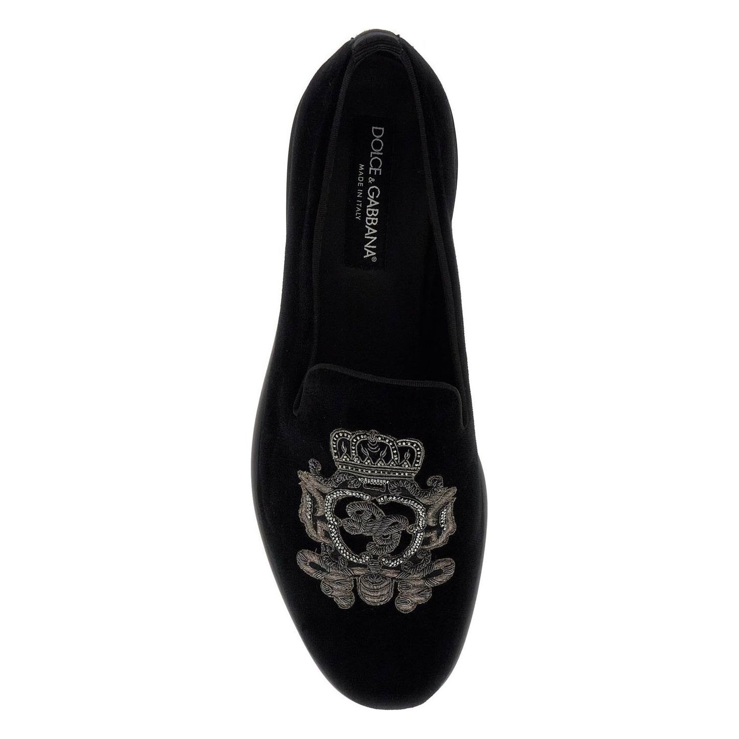 Dolce & Gabbana embroidered velvet loafers