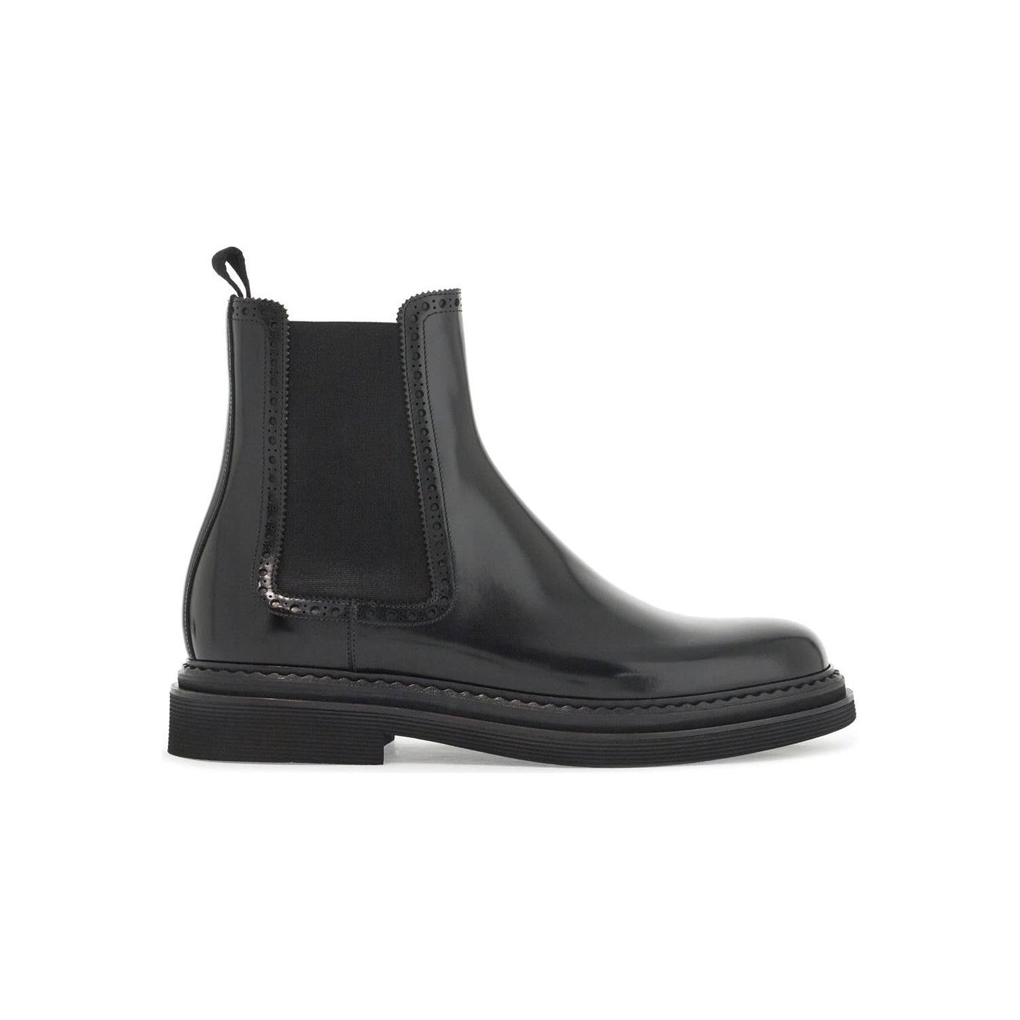 Dolce & Gabbana brushed leather chelsea ankle boots