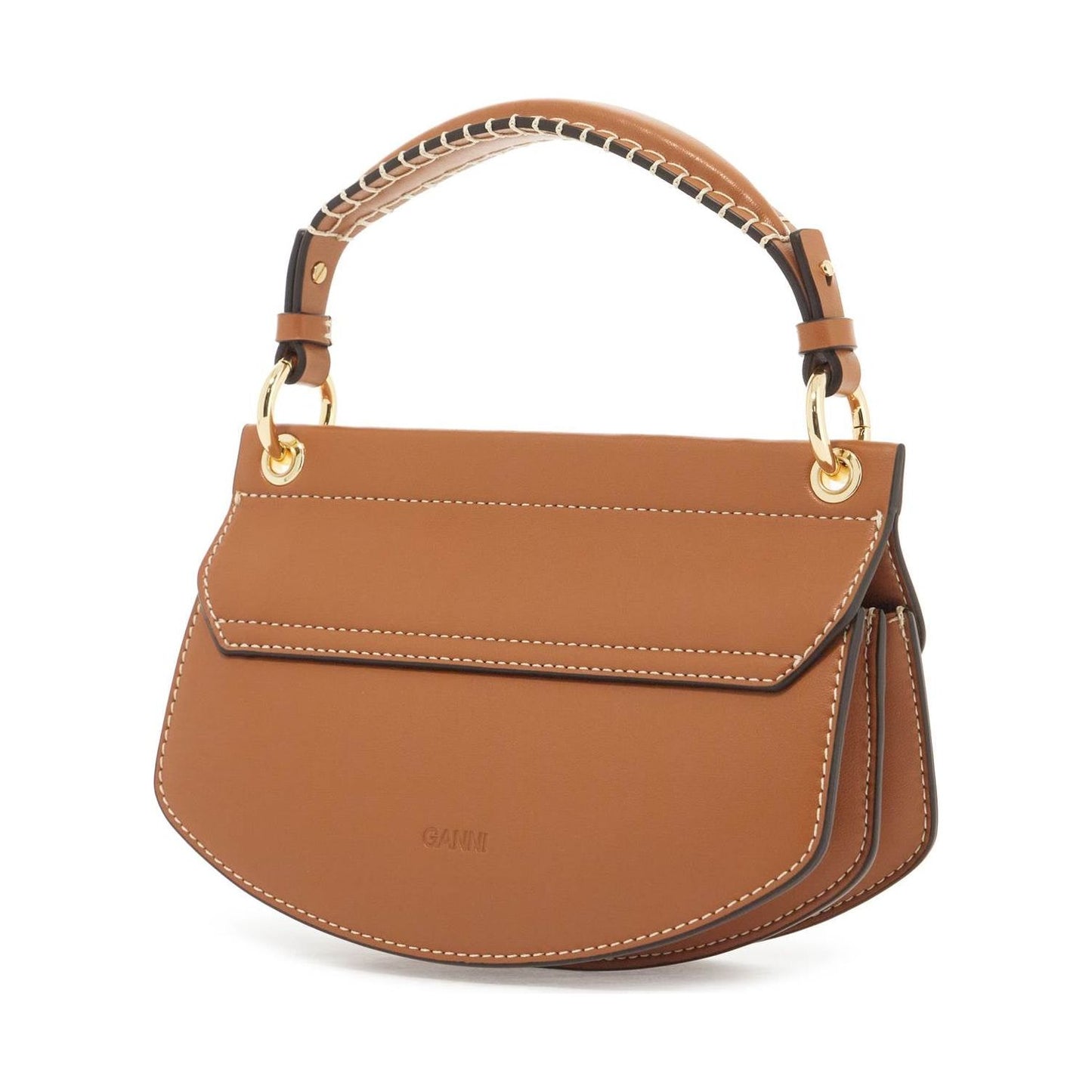 Ganni The Apo-G handbag Brown