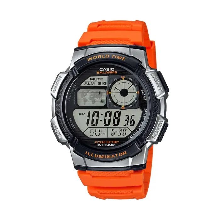 CASIO Mod. WORLD TIME ILLUMINATOR - 5 Alarms, 10 Year battery WATCHES CASIO COLLECTION & VINTAGE