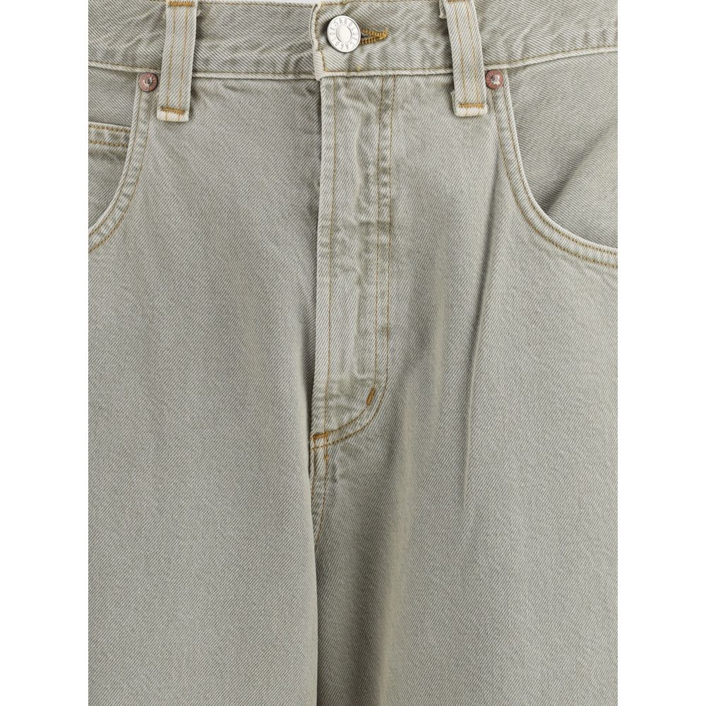 Agolde Gray Cotton Jeans Denim Agolde