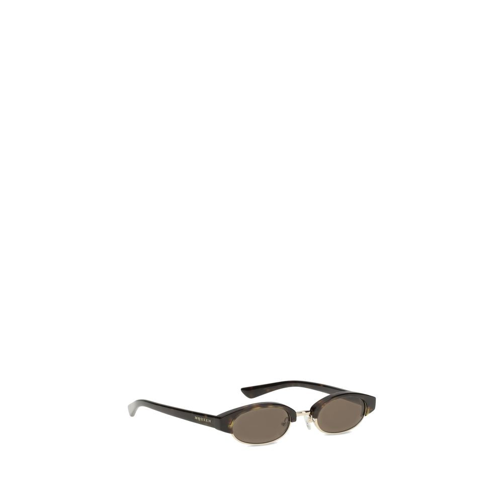 Alexander McQueen Brown Acetate Sunglasses