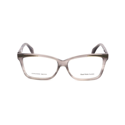 Alexander McQueen Gray Acetate Glasses (Frames) Alexander McQueen