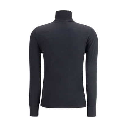 Allude Black Cashmere Turtleneck Allude