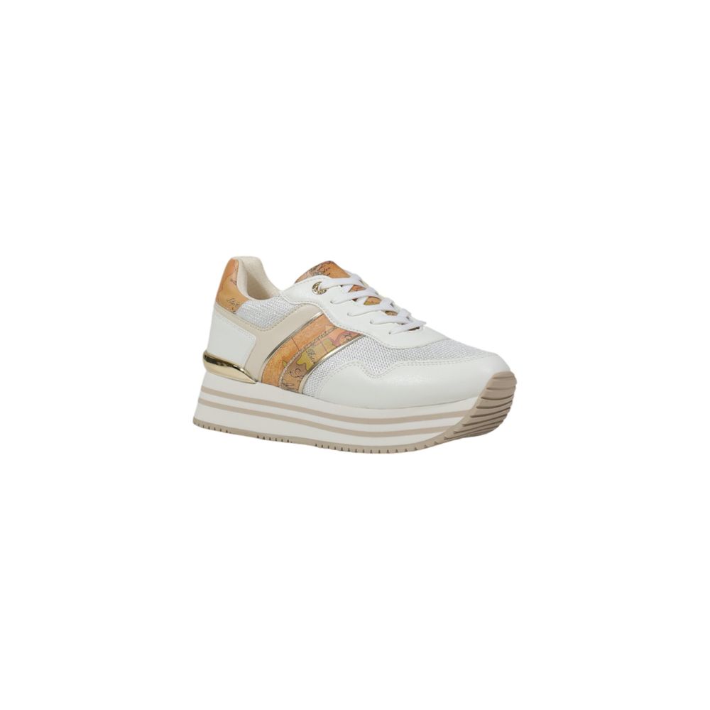 Alviero Martini Prima Classe White Polyethylene Platform Sneakers