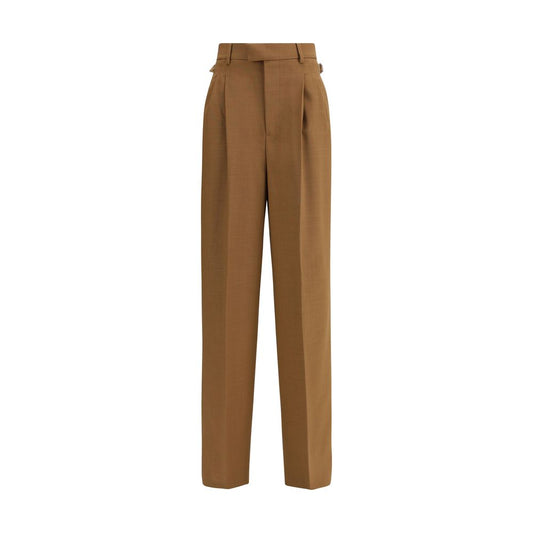 Ami Paris Brown Wool Casual Pants
